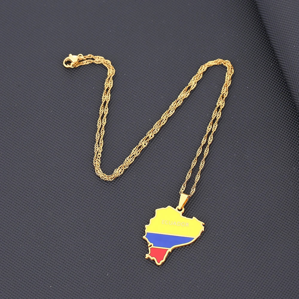 EDELSTAHL "ECUADOR" LÄNDERKETTE - ICERAIN JEWELRY