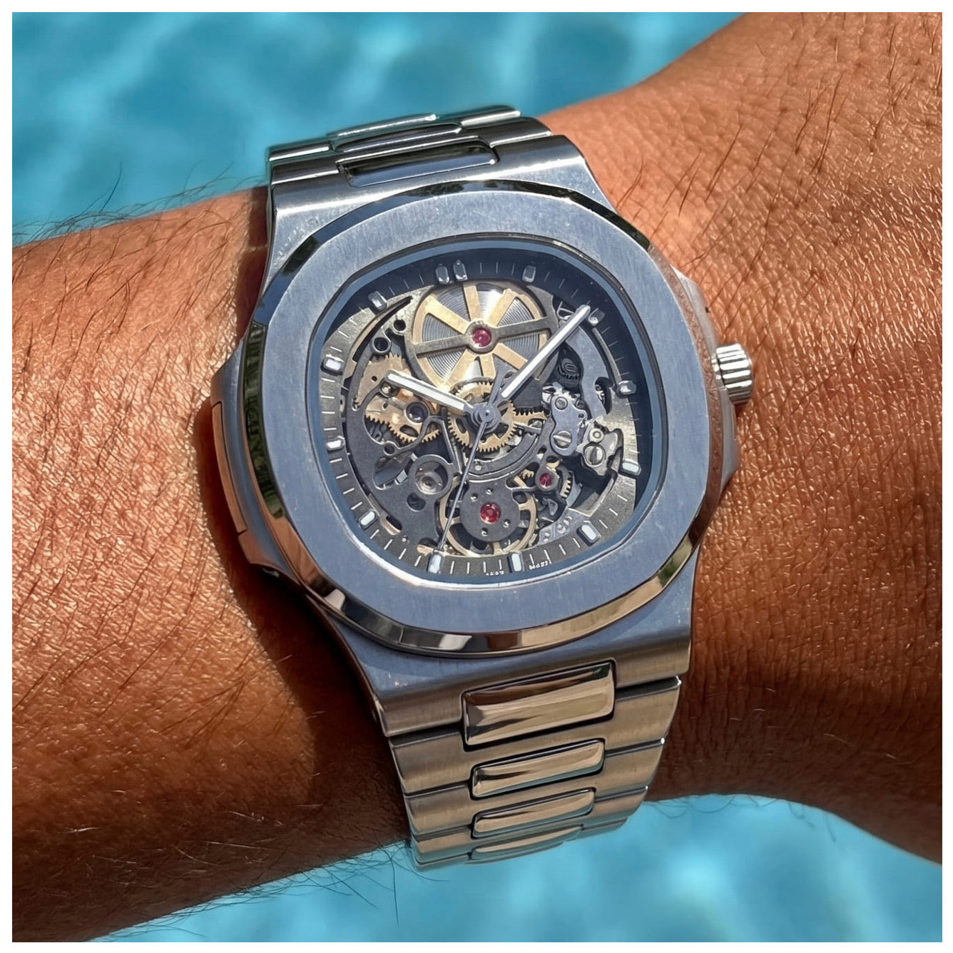 EDELSTAHL AUTOMATIK "GRAWANA" UHR - ICERAIN JEWELRY