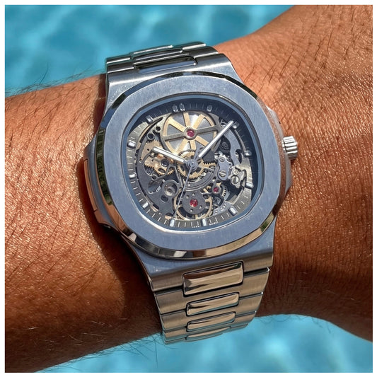 EDELSTAHL AUTOMATIK "GRAWANA" UHR - ICERAIN JEWELRY