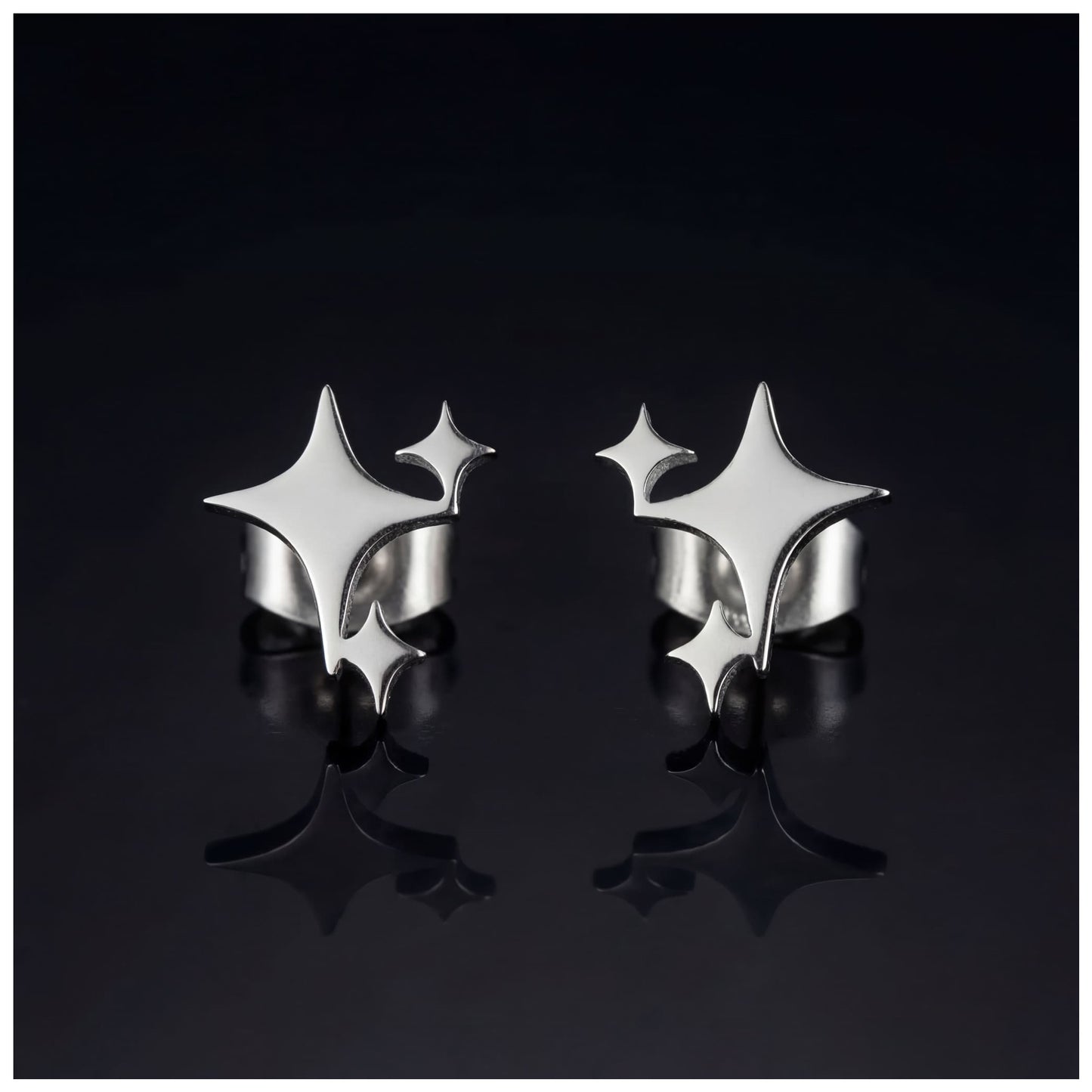 EDELSTAHL "STAR" OHRRINGE - ICERAIN JEWELRY
