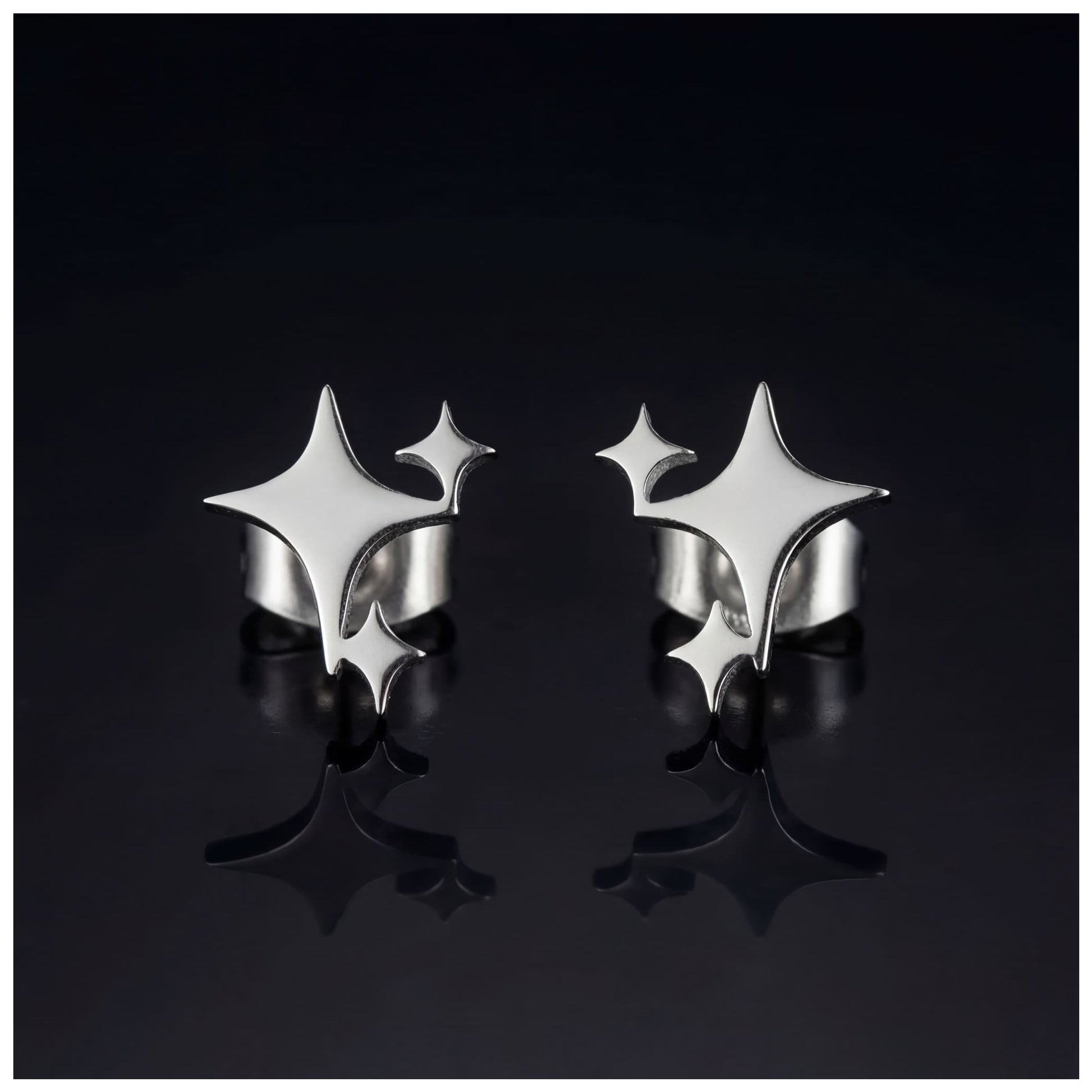 EDELSTAHL "STAR" OHRRINGE - ICERAIN JEWELRY