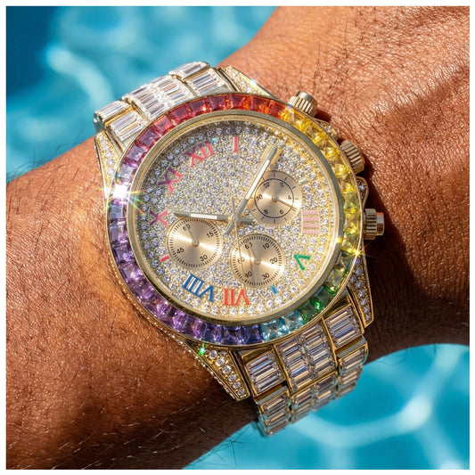 ICED OUT "MOSAIC V2" UHR - ICERAIN JEWELRY