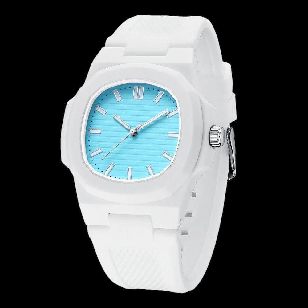 Luxus Designer Silikon "White Wrist" Uhr