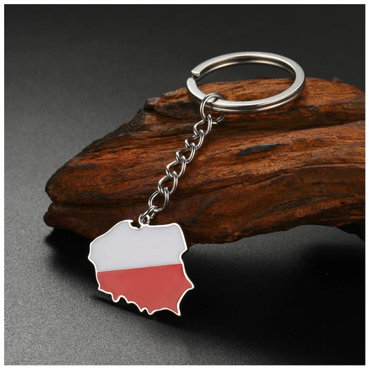 EDELSTAHL "POLAND" SCHLÜSSELANHÄNGER - ICERAIN JEWELRY