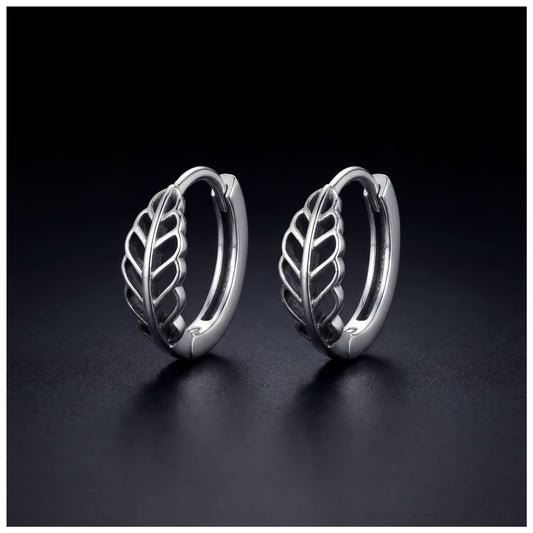 925S SILVER "LEAF" OHRRINGE - ICERAIN JEWELRY