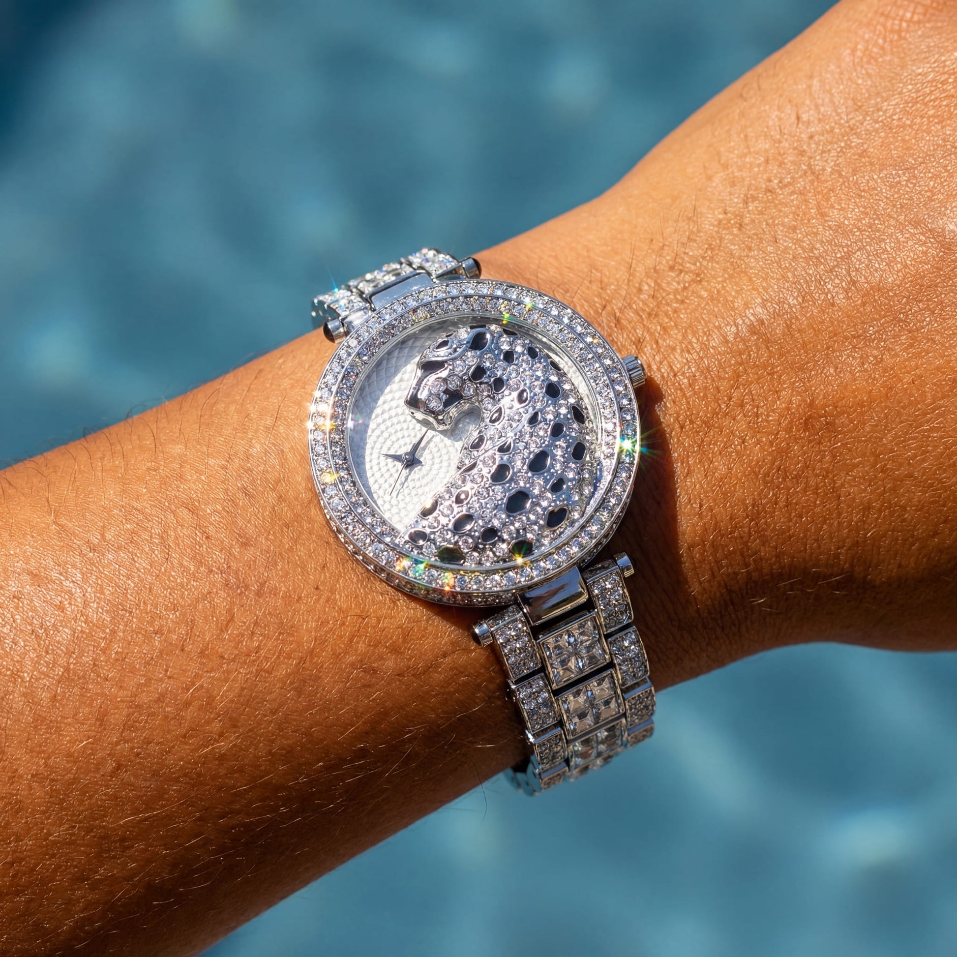 ICED OUT "LEOPARDO" UHR - ICERAIN JEWELRY