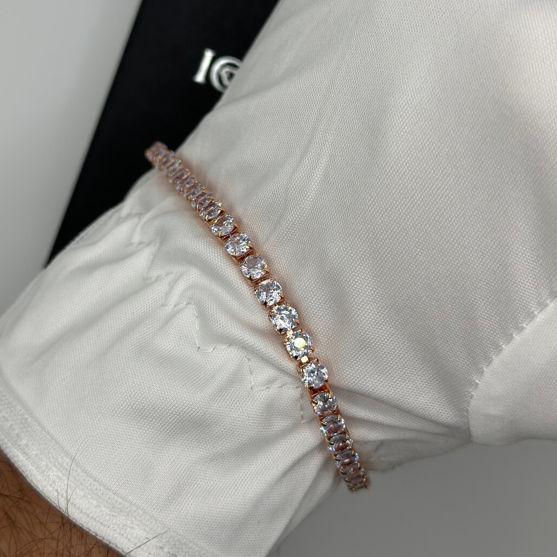 Luxus Iced Out "Rosegold Tennis" Armbänder - ICERAIN JEWELRY