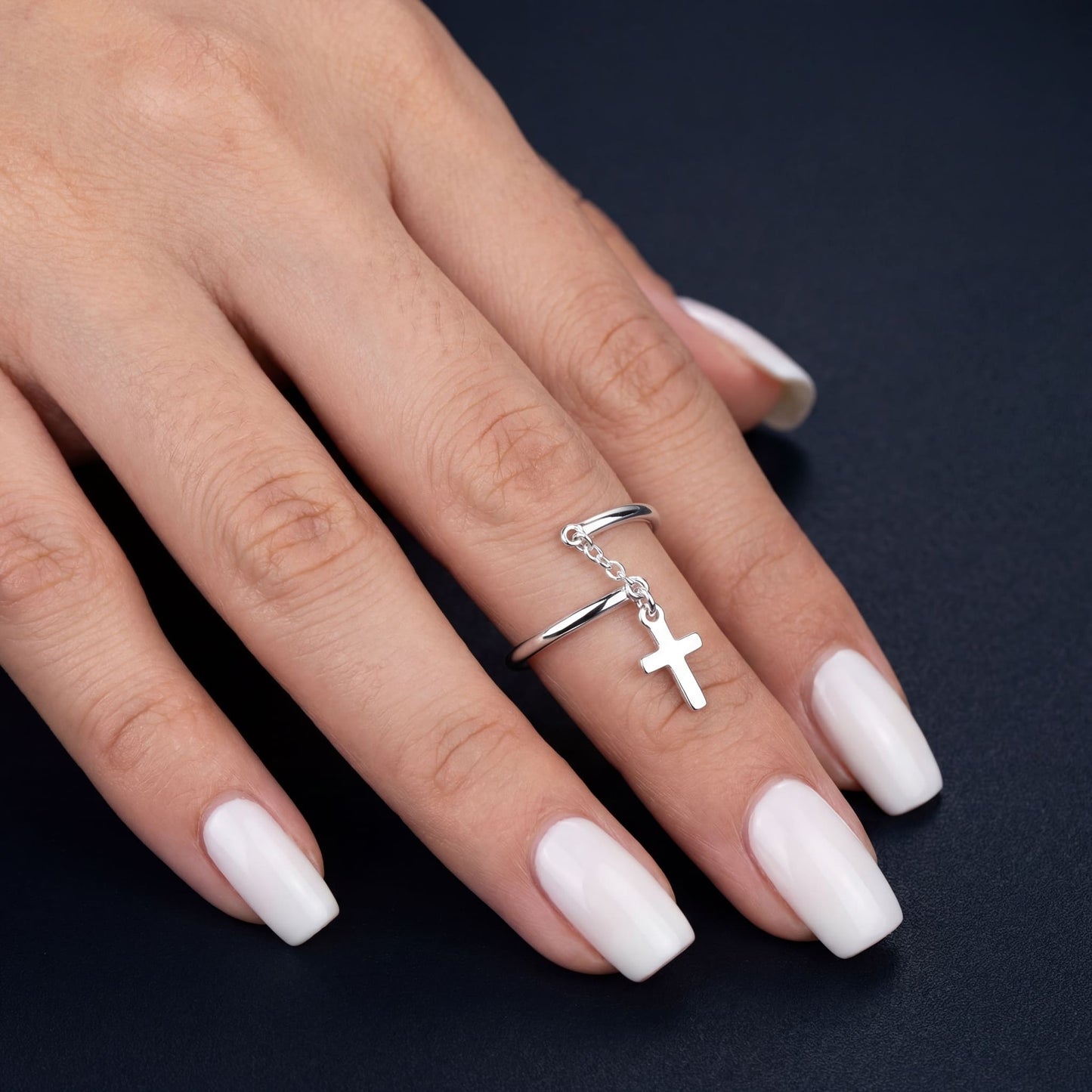 925S SILVER "CROSS V3" RING - ICERAIN JEWELRY