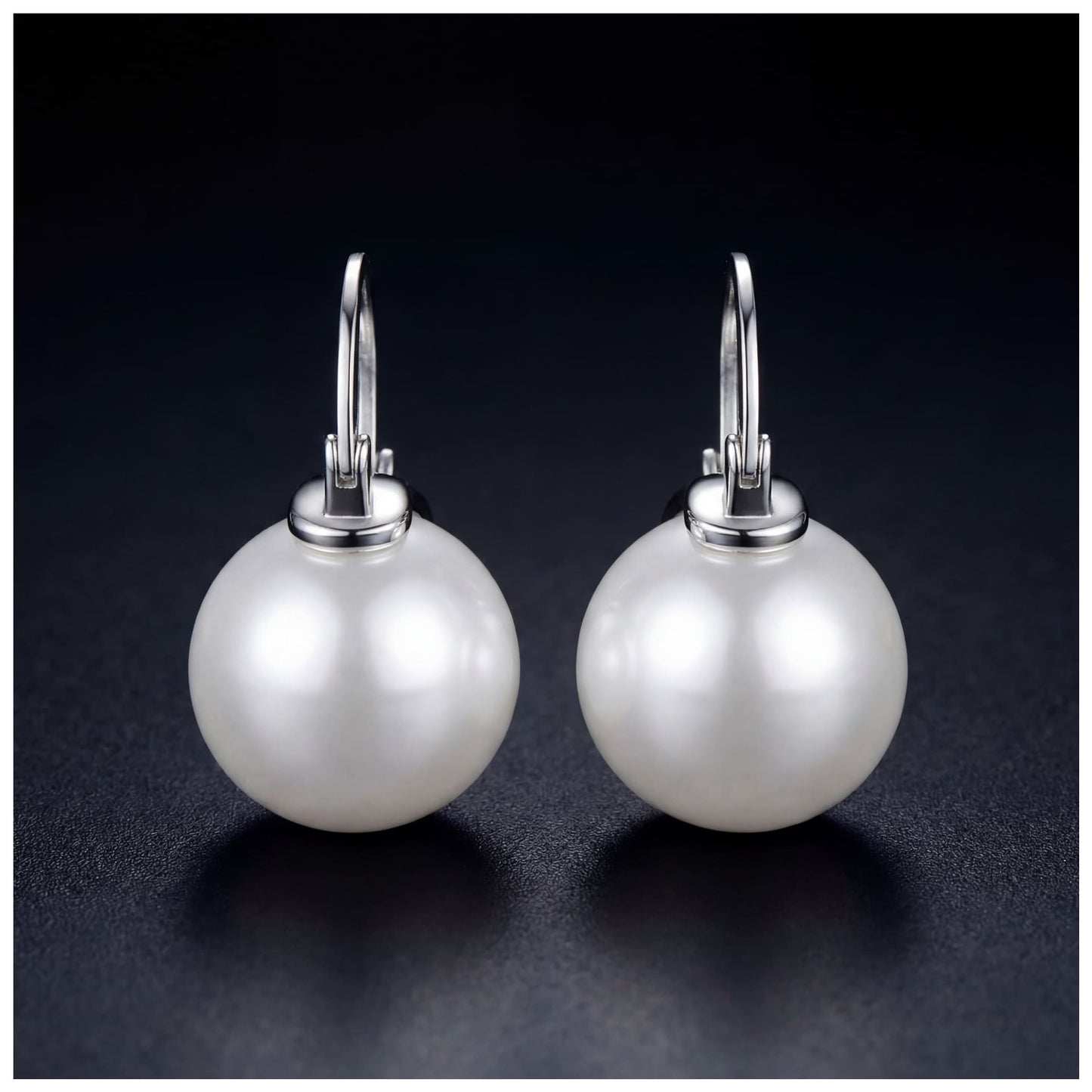 925S SILVER "PEARL" OHRRINGE - ICERAIN JEWELRY