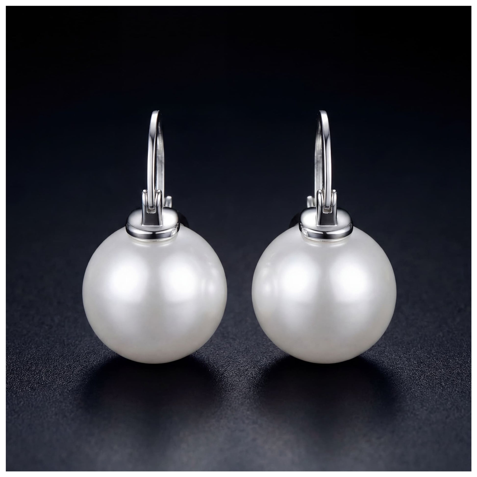925S SILVER "PEARL" OHRRINGE - ICERAIN JEWELRY