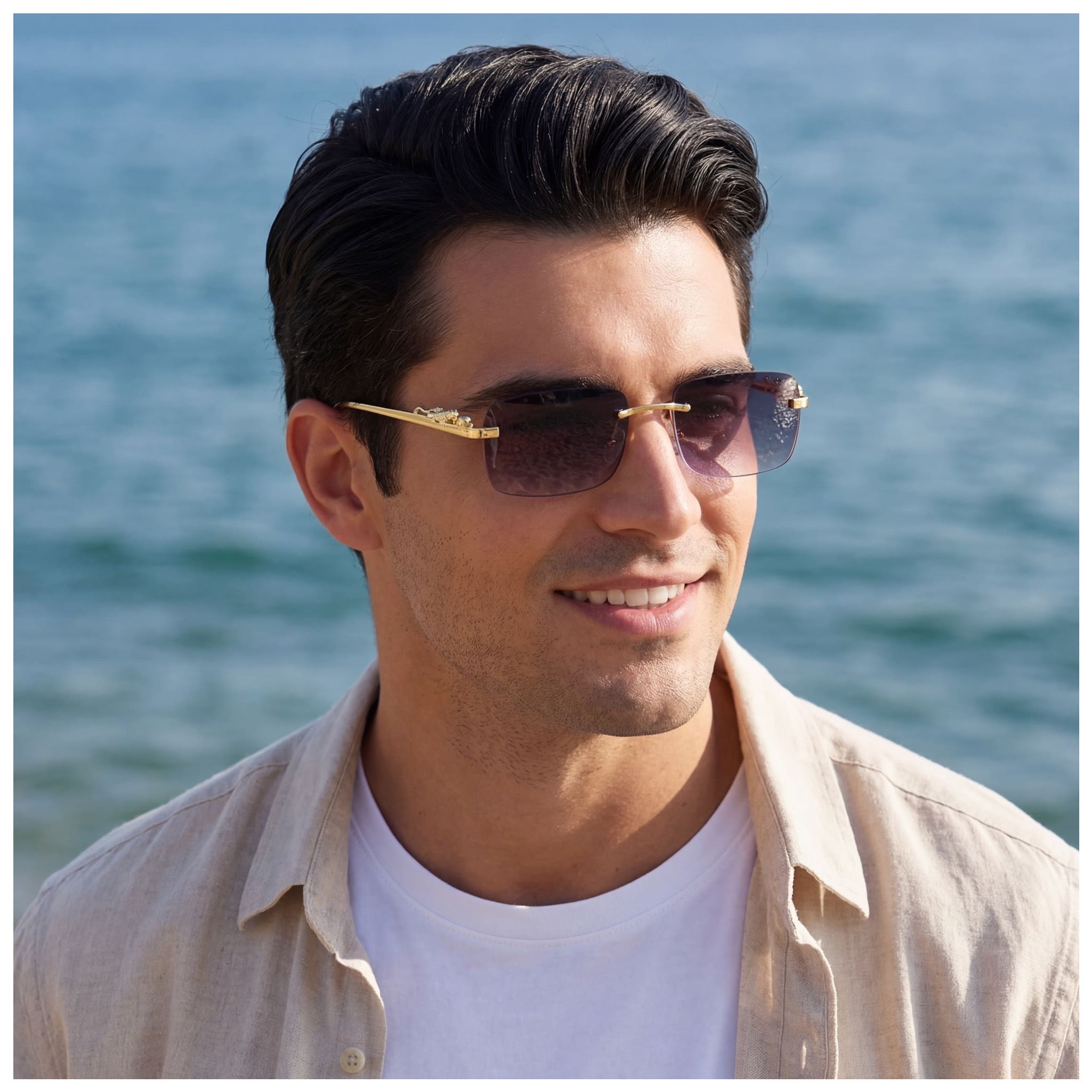 EDELSTAHL "LEOPARDO V2" SONNENBRILLE