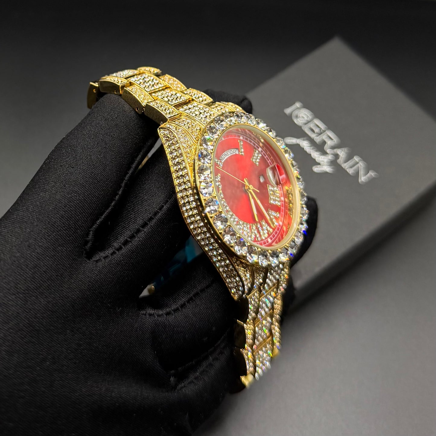 ICED OUT "LEHMING" UHR - ICERAIN JEWELRY