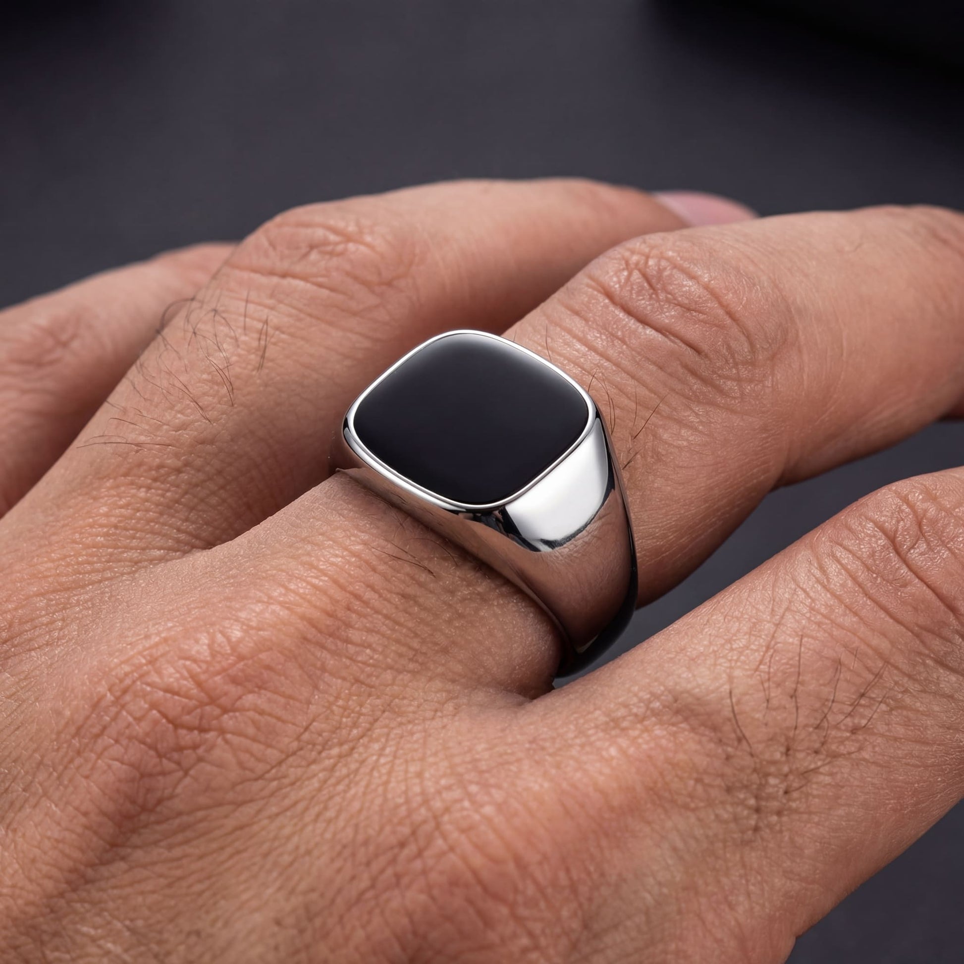 EDELSTAHL "SIGNET" RING - ICERAIN JEWELRY