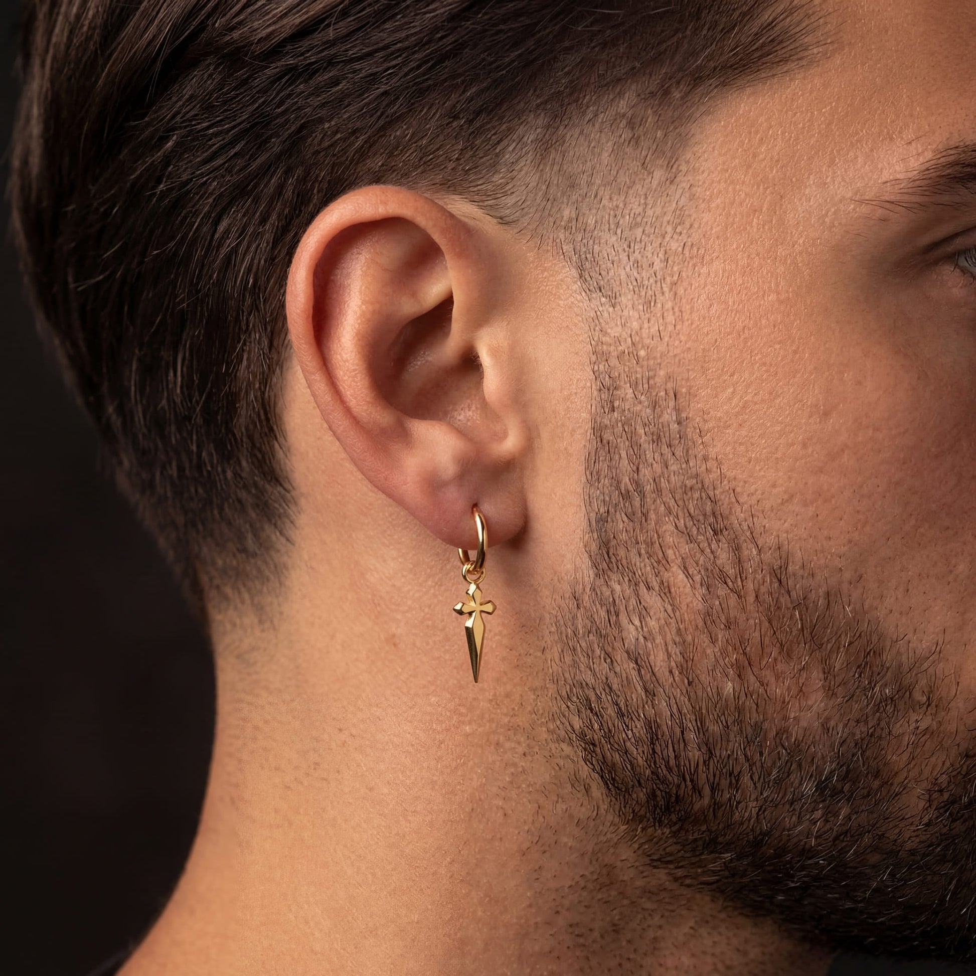 EDELSTAHL "CROSS V5" OHRRINGE - ICERAIN JEWELRY