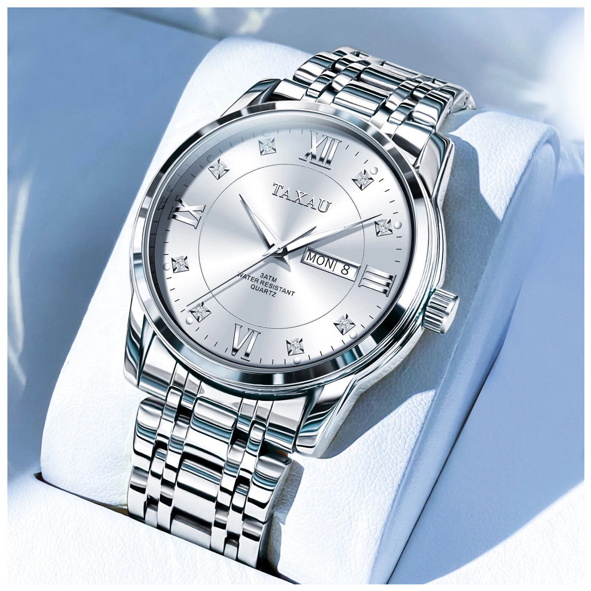 SALE | EDELSTAHL "SILVER/WHITE BUSINAR" UHR