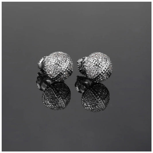 ICED OUT "SILVER X" OHRRINGE - ICERAIN JEWELRY