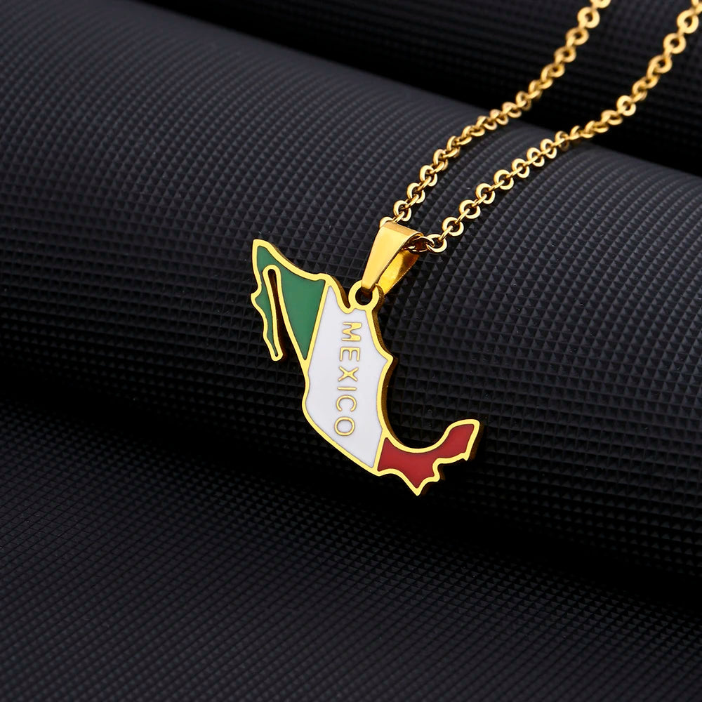 EDELSTAHL "MEXICO" LÄNDERKETTE - ICERAIN JEWELRY