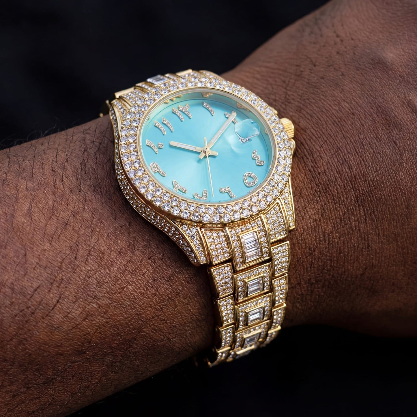 ICED OUT "ARABIC" UHR - ICERAIN JEWELRY