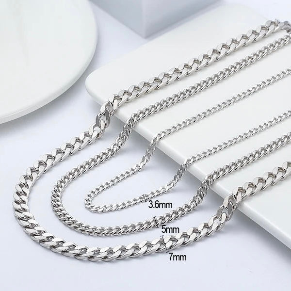 925S SILVER "CUBAN" KETTE