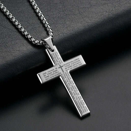 EDELSTAHL "AMEN CROSS V2" KETTE - ICERAIN JEWELRY