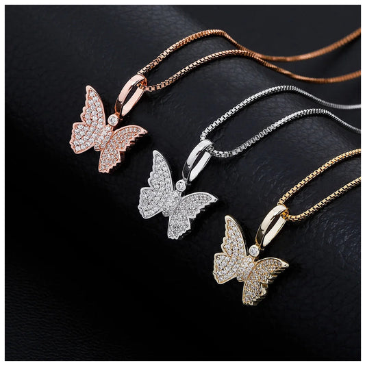 ICED OUT "BUTTERFLY" KETTE - ICERAIN JEWELRY
