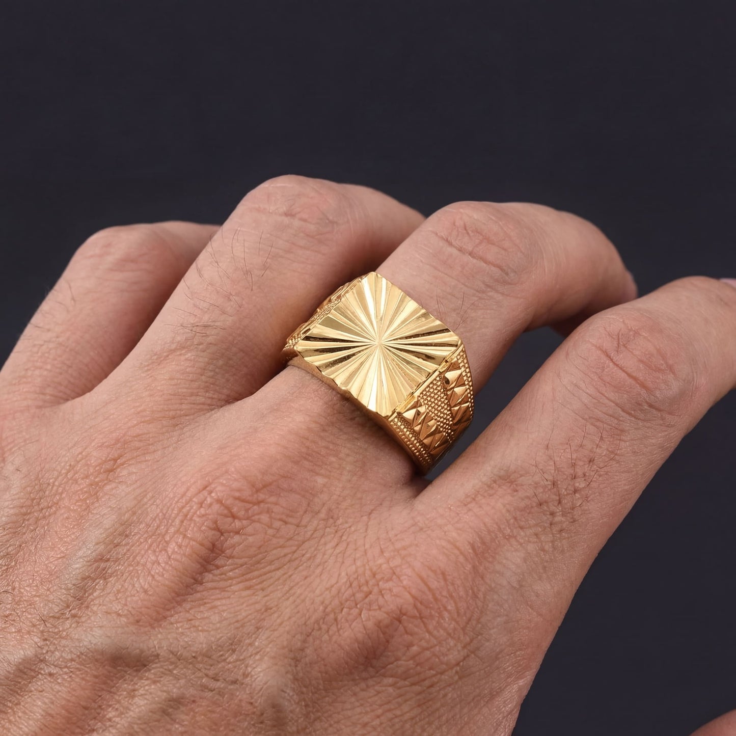 EDELSTAHL "KOLUMBI" RING - ICERAIN JEWELRY