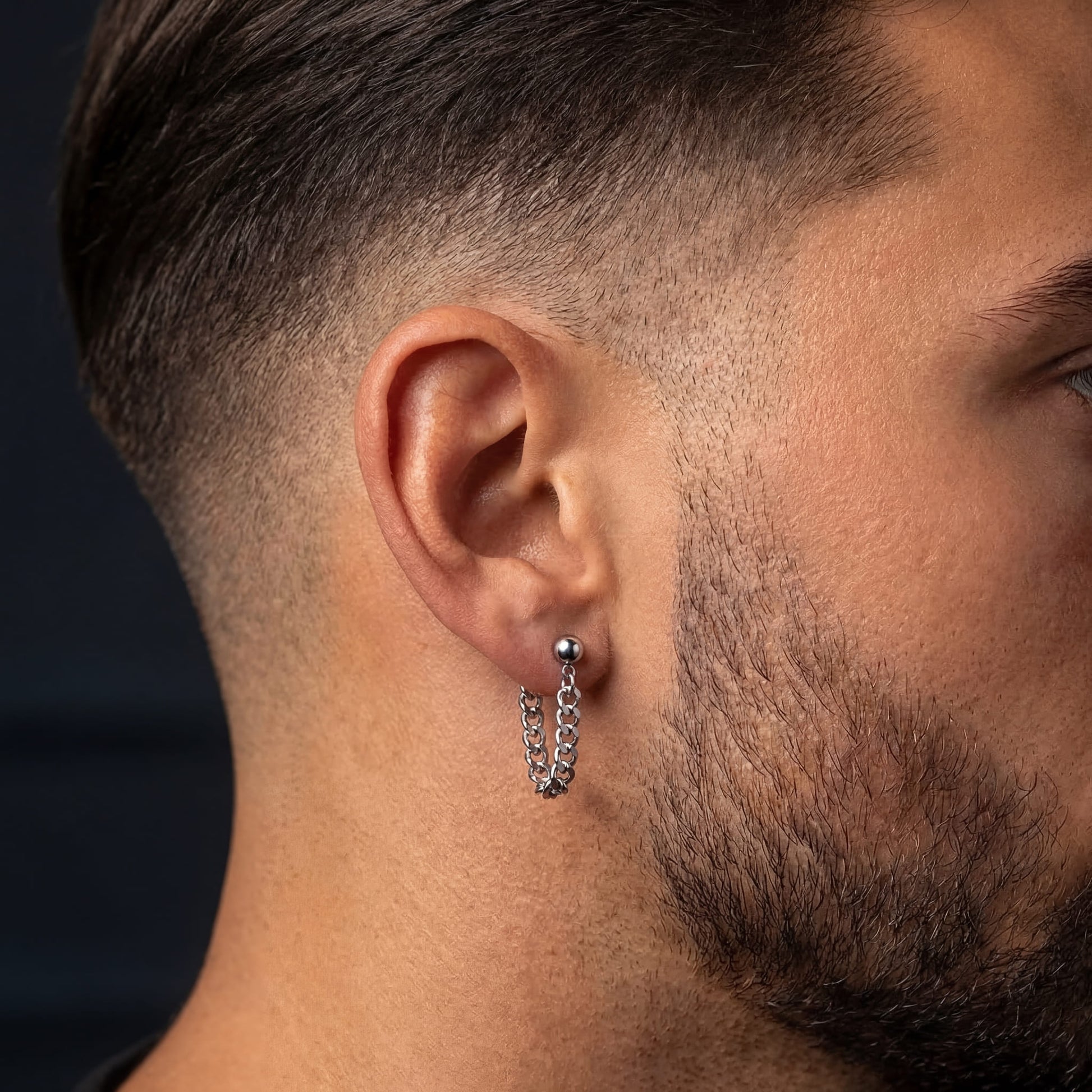 EDELSTAHL "CUBAN" OHRRINGE - ICERAIN JEWELRY