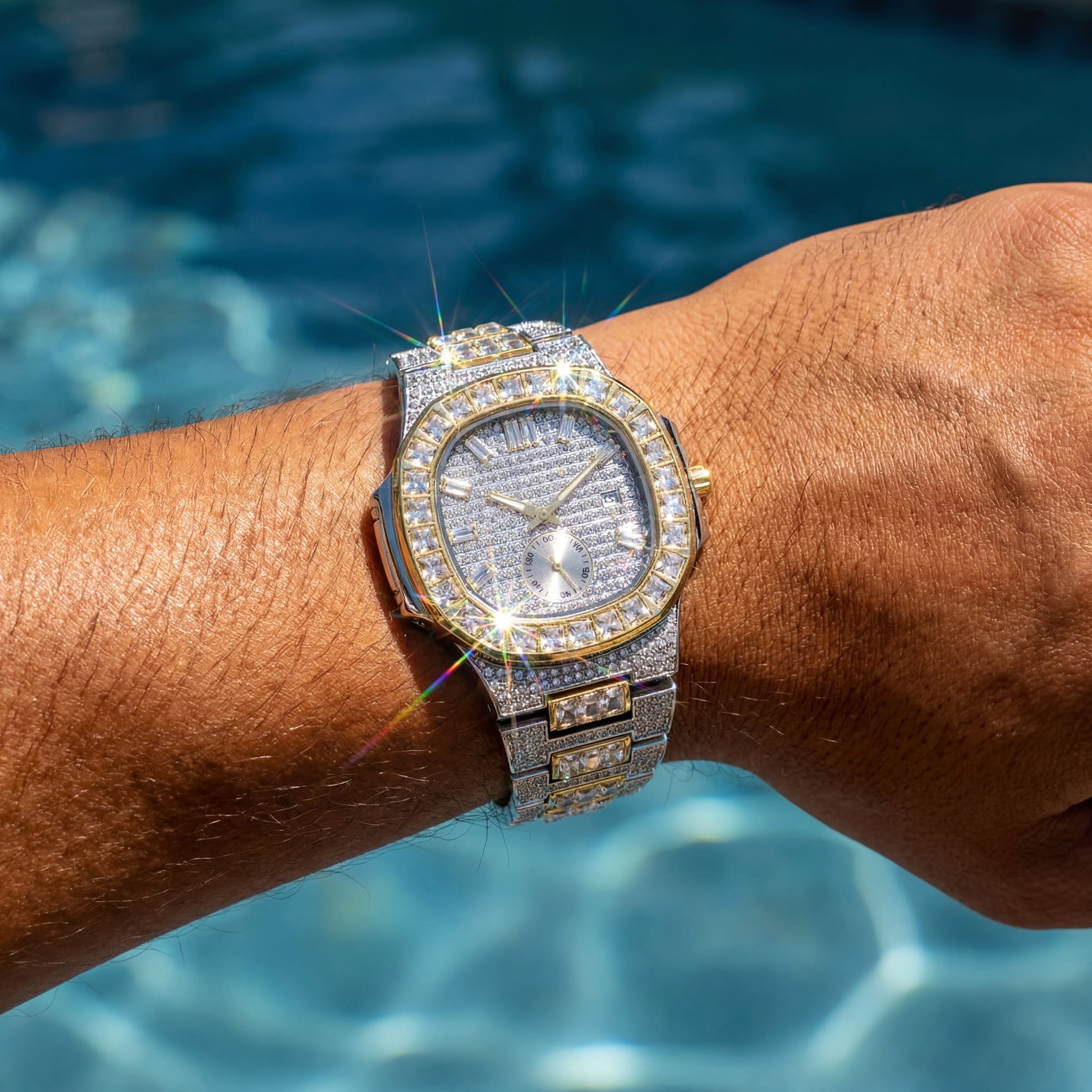 ICED OUT "FRACONO" UHR - ICERAIN JEWELRY