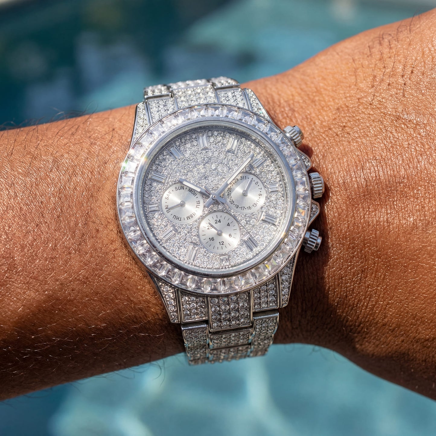 ICED OUT "SOLLINI V3" UHR - ICERAIN JEWELRY