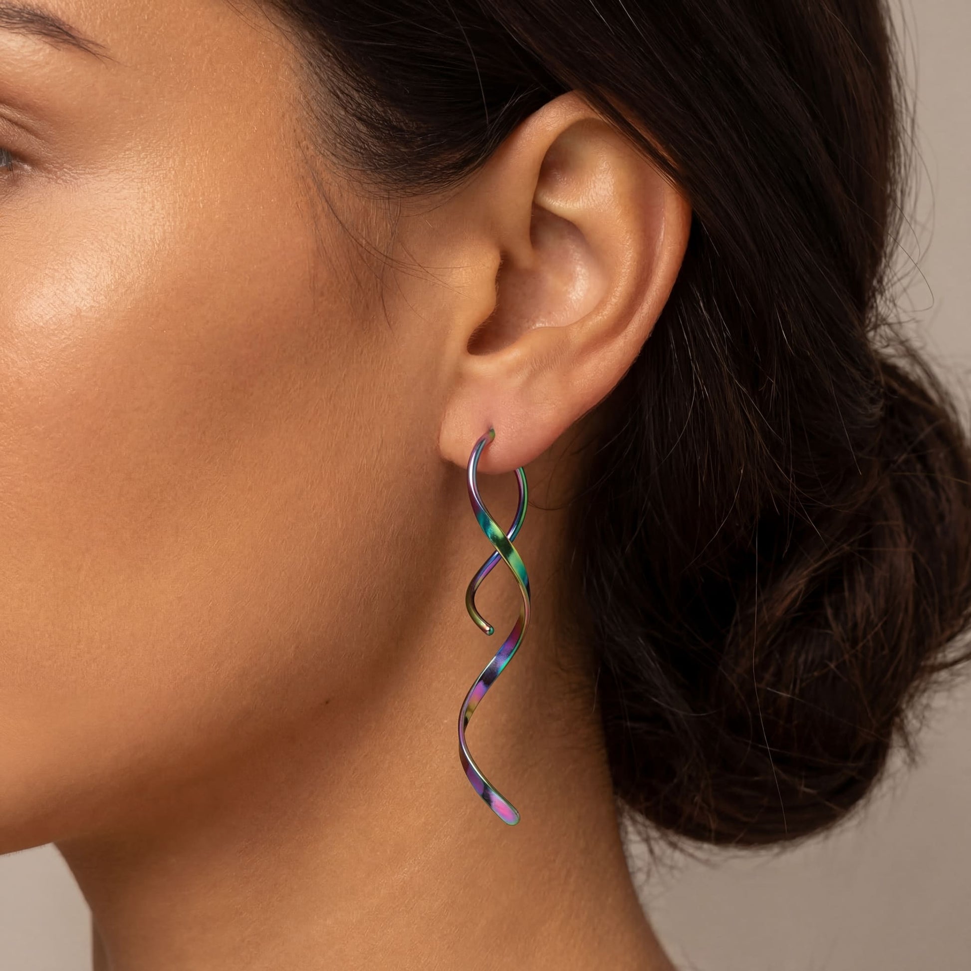 EDELSTAHL "SPIRAL" OHRRINGE - ICERAIN JEWELRY