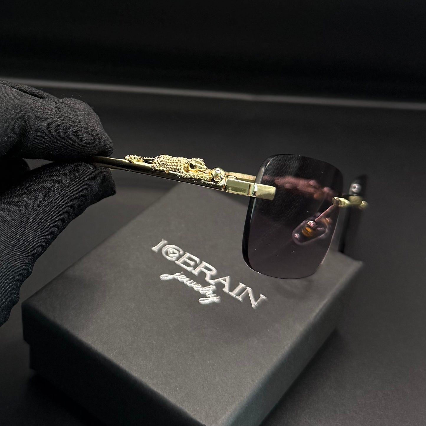 SALE | EDELSTAHL "GREY LEOPARDO V2" SONNENBRILLE - ICERAIN JEWELRY