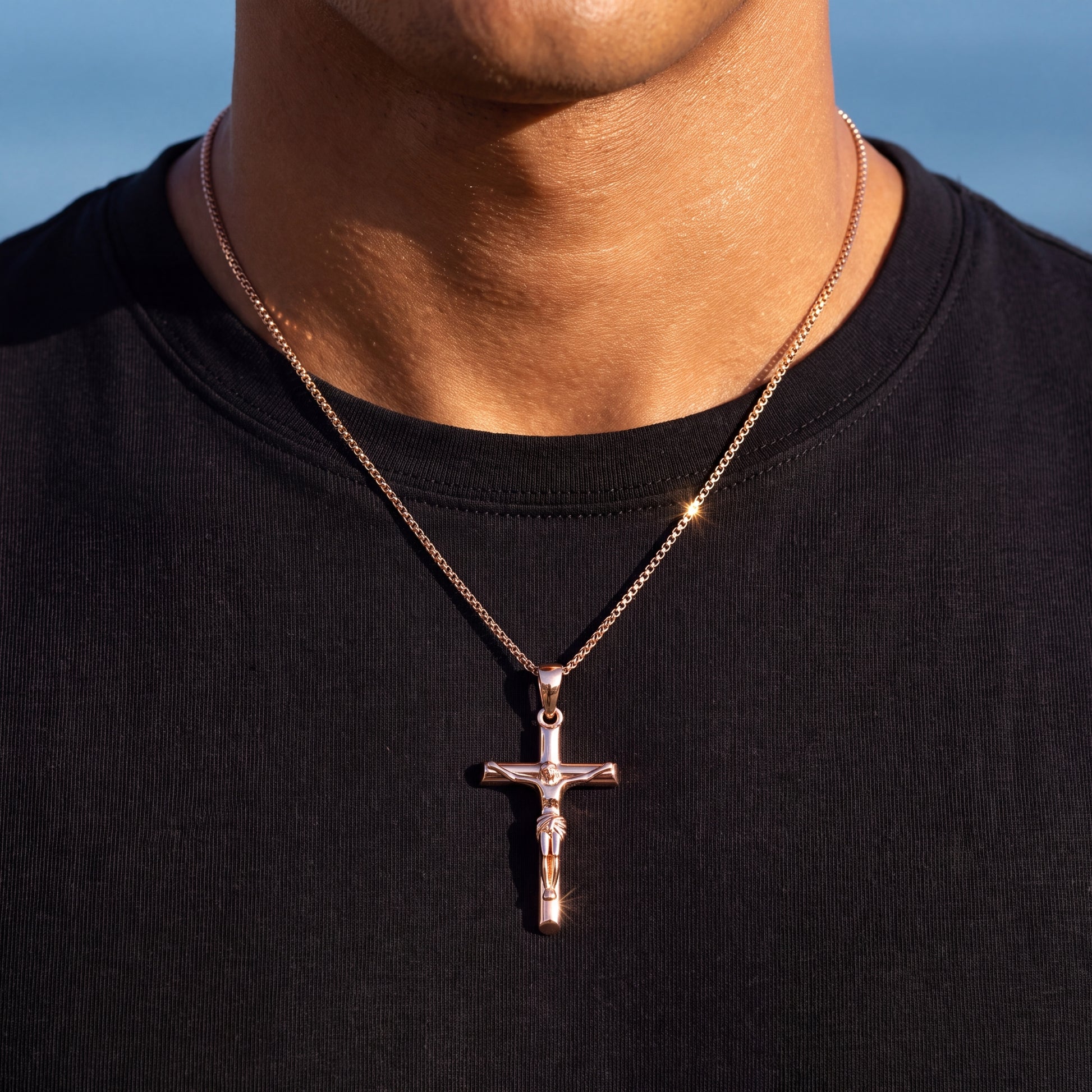 925S SILVER "JESUS" KETTE - ICERAIN JEWELRY