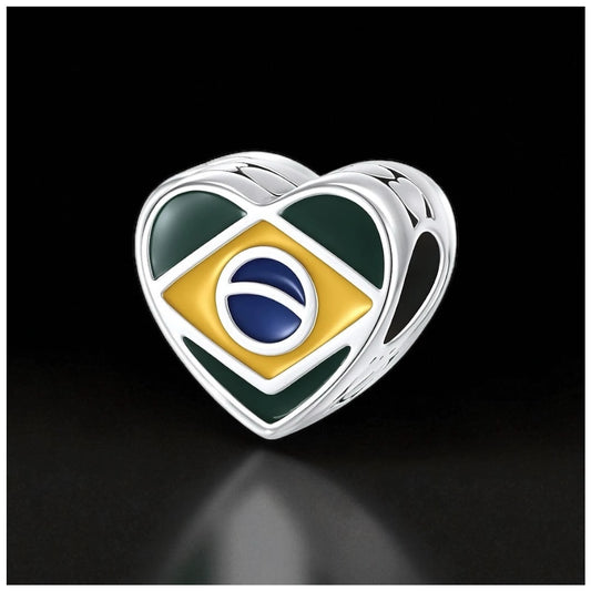 925S SILVER "BRAZIL" CHARM - ICERAIN JEWELRY