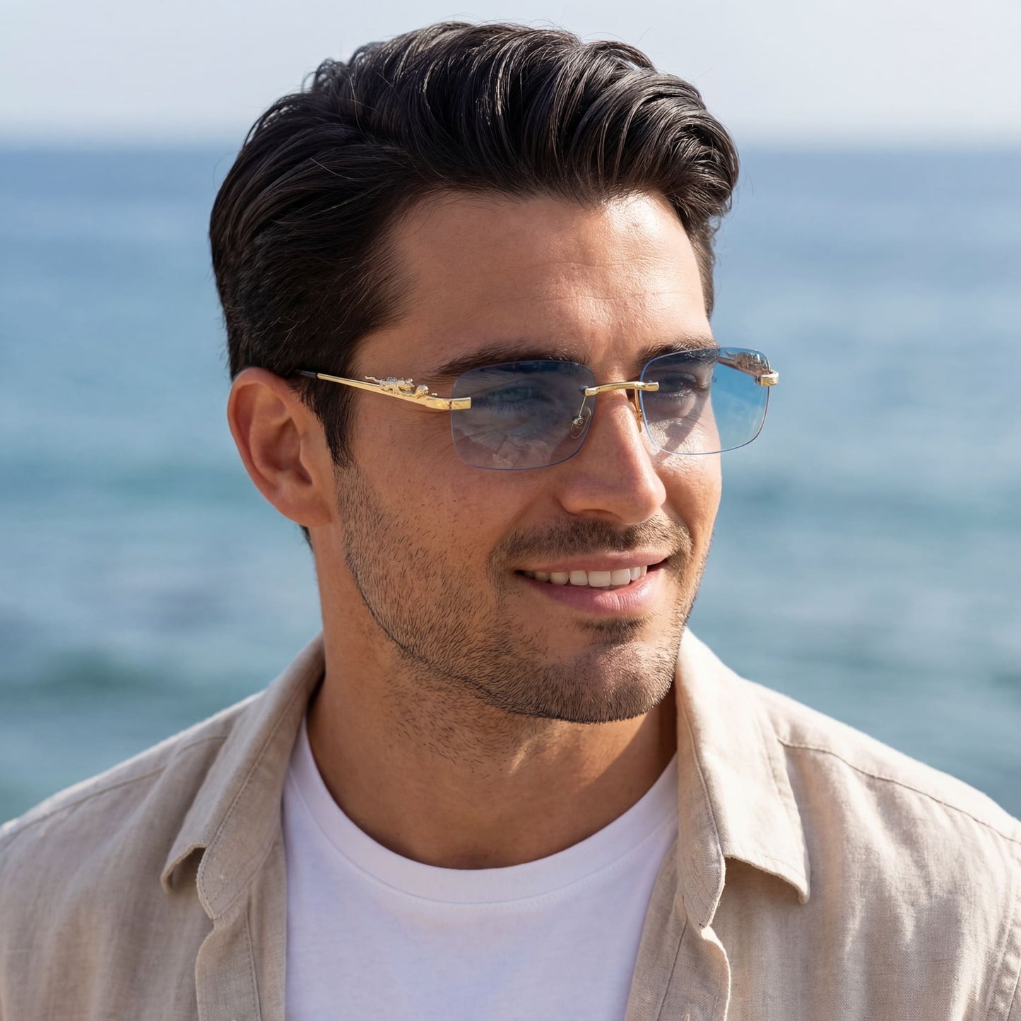 EDELSTAHL "LEOPARDO V2" SONNENBRILLE - ICERAIN JEWELRY