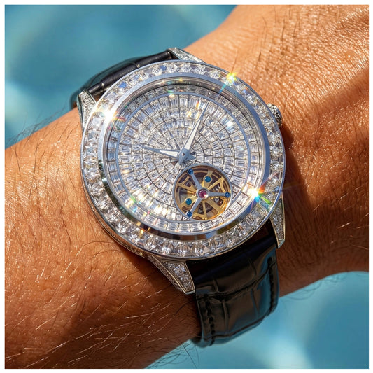 ICED OUT AUTOMATIK "FACE" UHR - ICERAIN JEWELRY