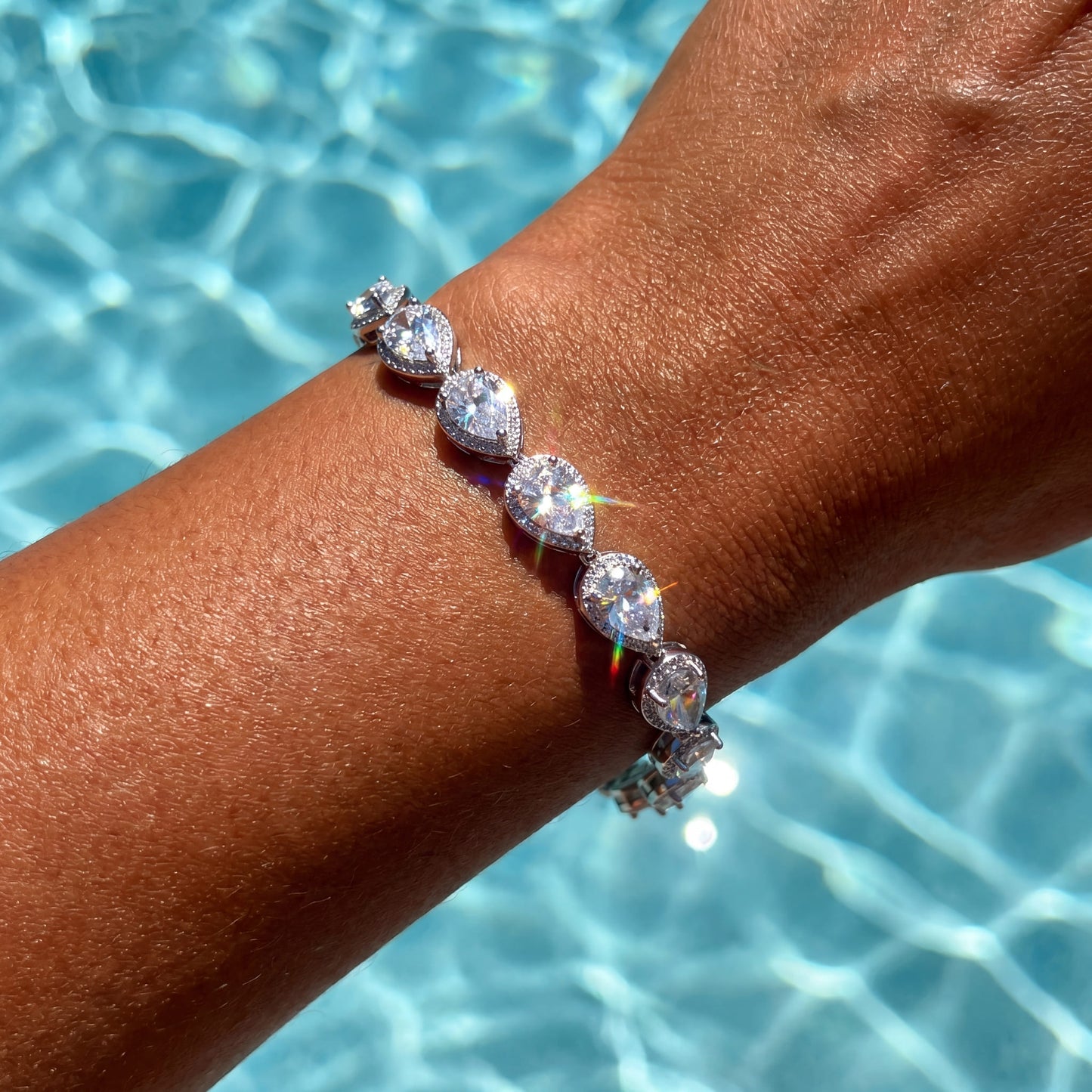 ICED OUT "CRYING TEAR" ARMBAND - ICERAIN JEWELRY