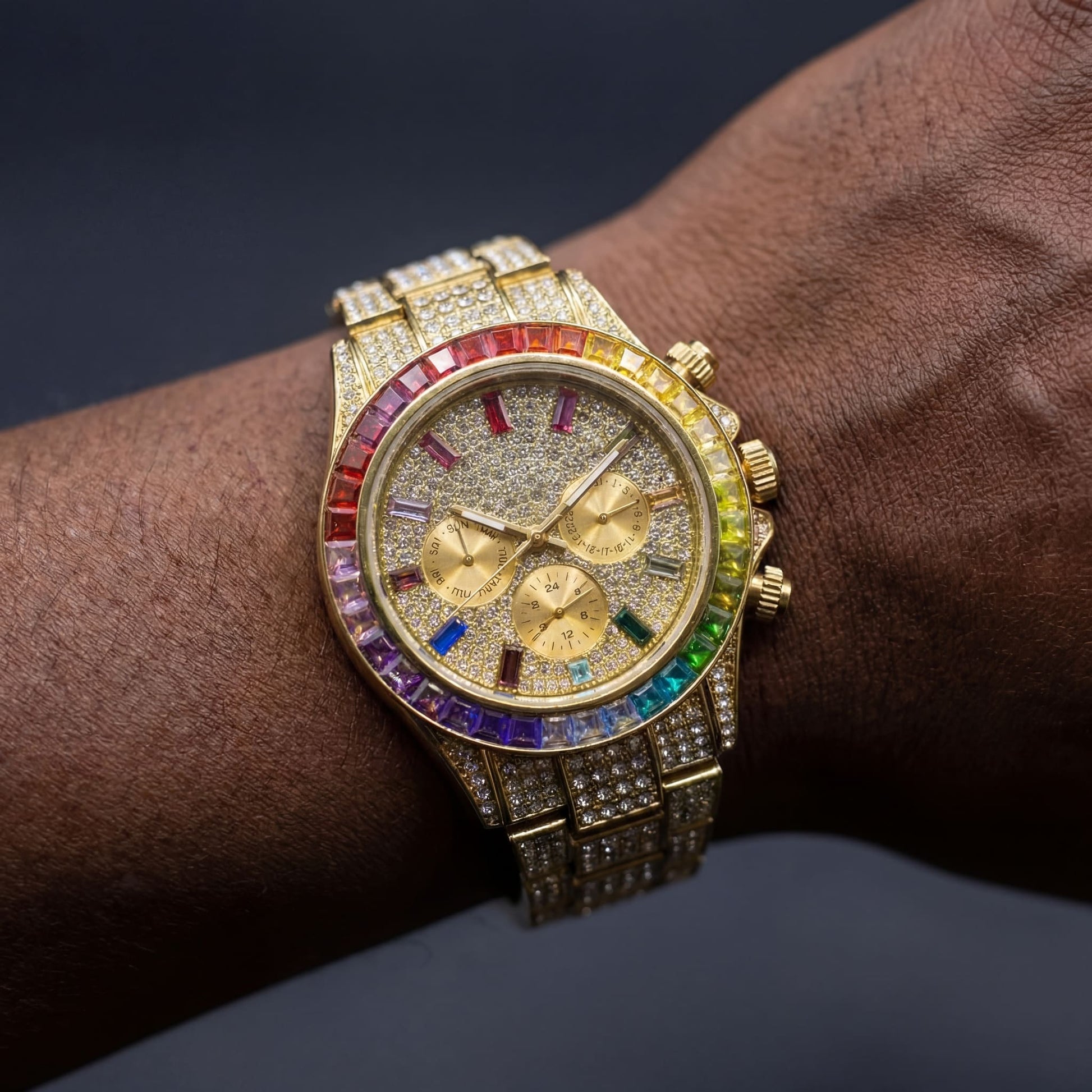 ICED OUT "SOLLINI" UHR - ICERAIN JEWELRY