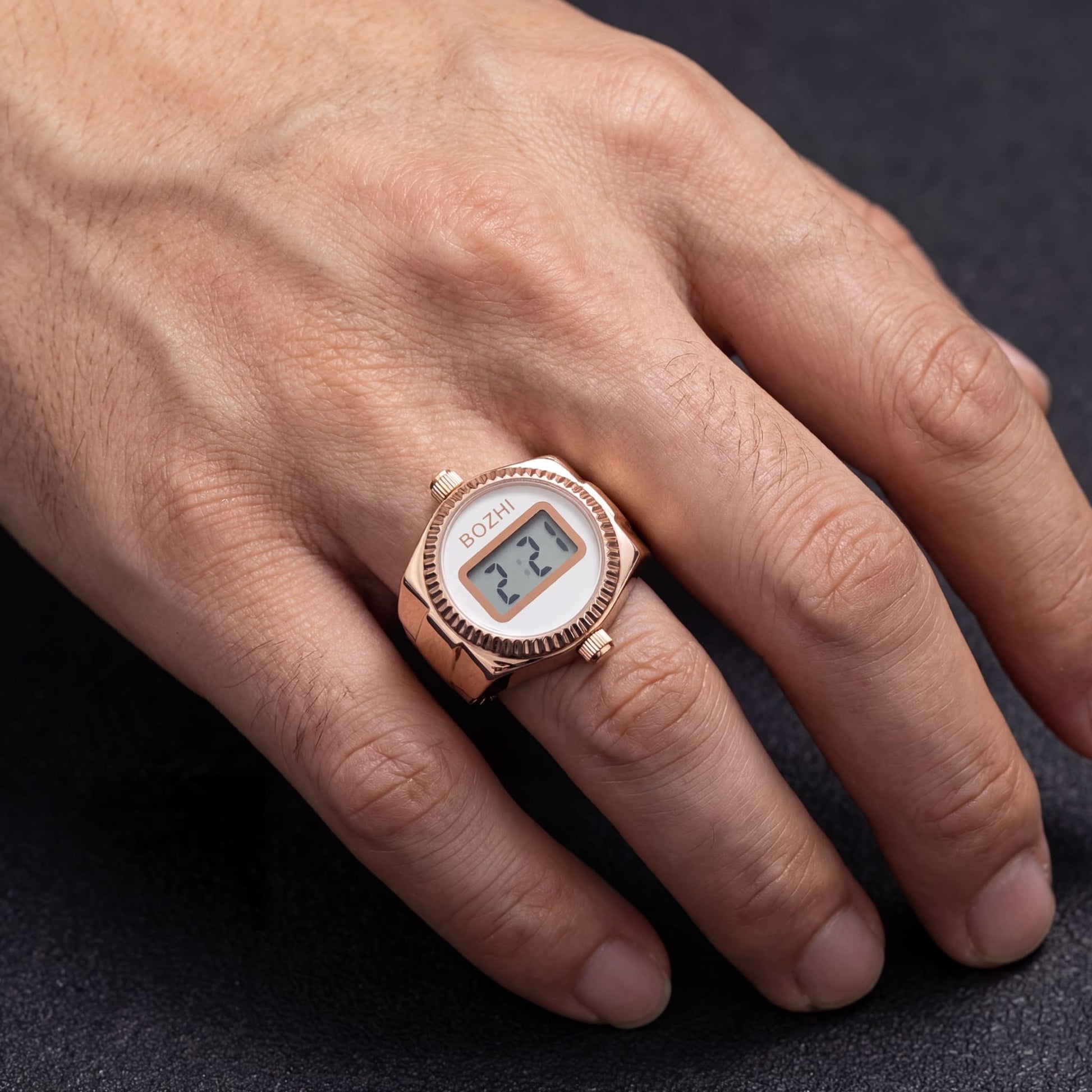 EDELSTAHL "OROLOGIO" RING - ICERAIN JEWELRY