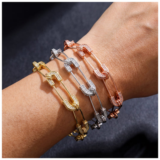 ICED OUT "PIN" ARMBAND - ICERAIN JEWELRY