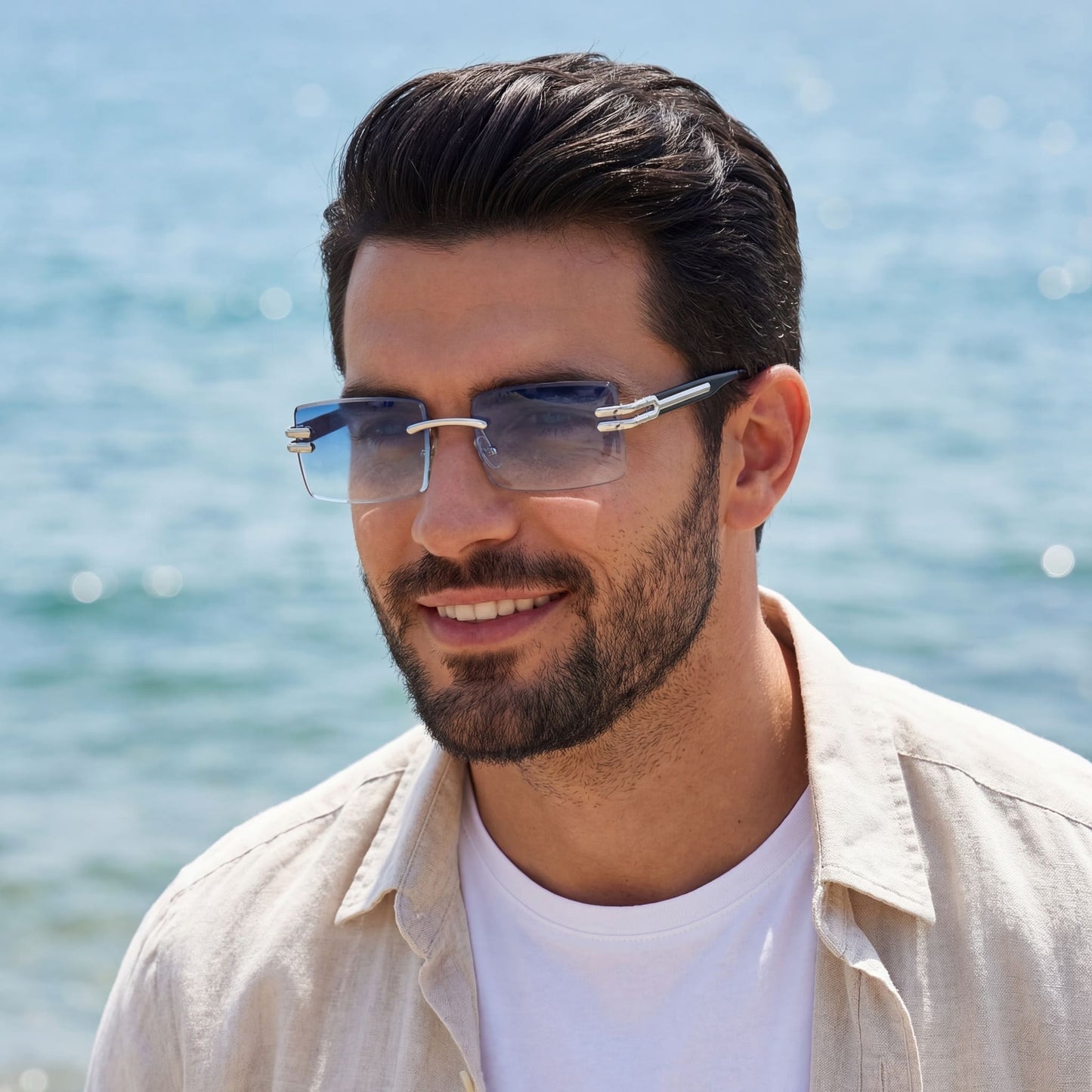 EDELSTAHL "SOMBRANO" SONNENBRILLE - ICERAIN JEWELRY