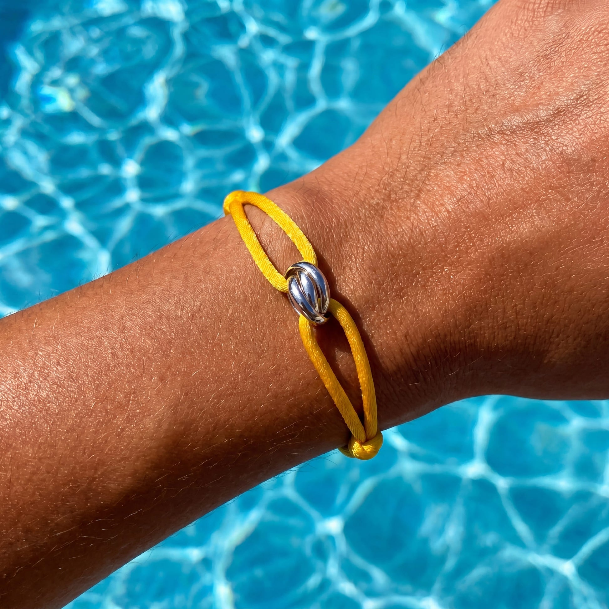 STOFF/EDELSTAHL "TRICOLOR" ARMBAND - ICERAIN JEWELRY
