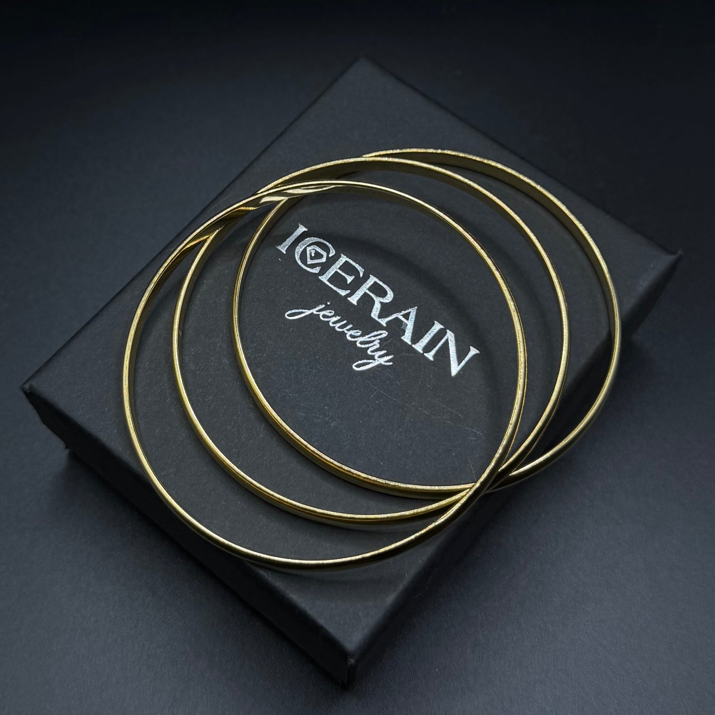 SALE | EDELSTAHL 18K GOLD "ANDRES" ARMREIF (3 STÜCK) - ICERAIN JEWELRY