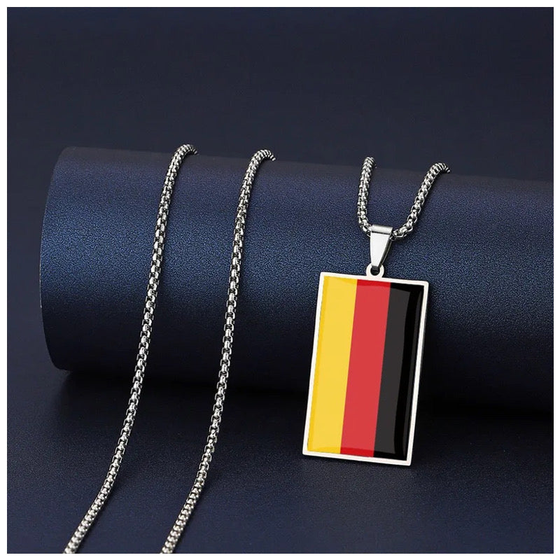 EDELSTAHL "GERMANY FLAG" LÄNDERKETTE