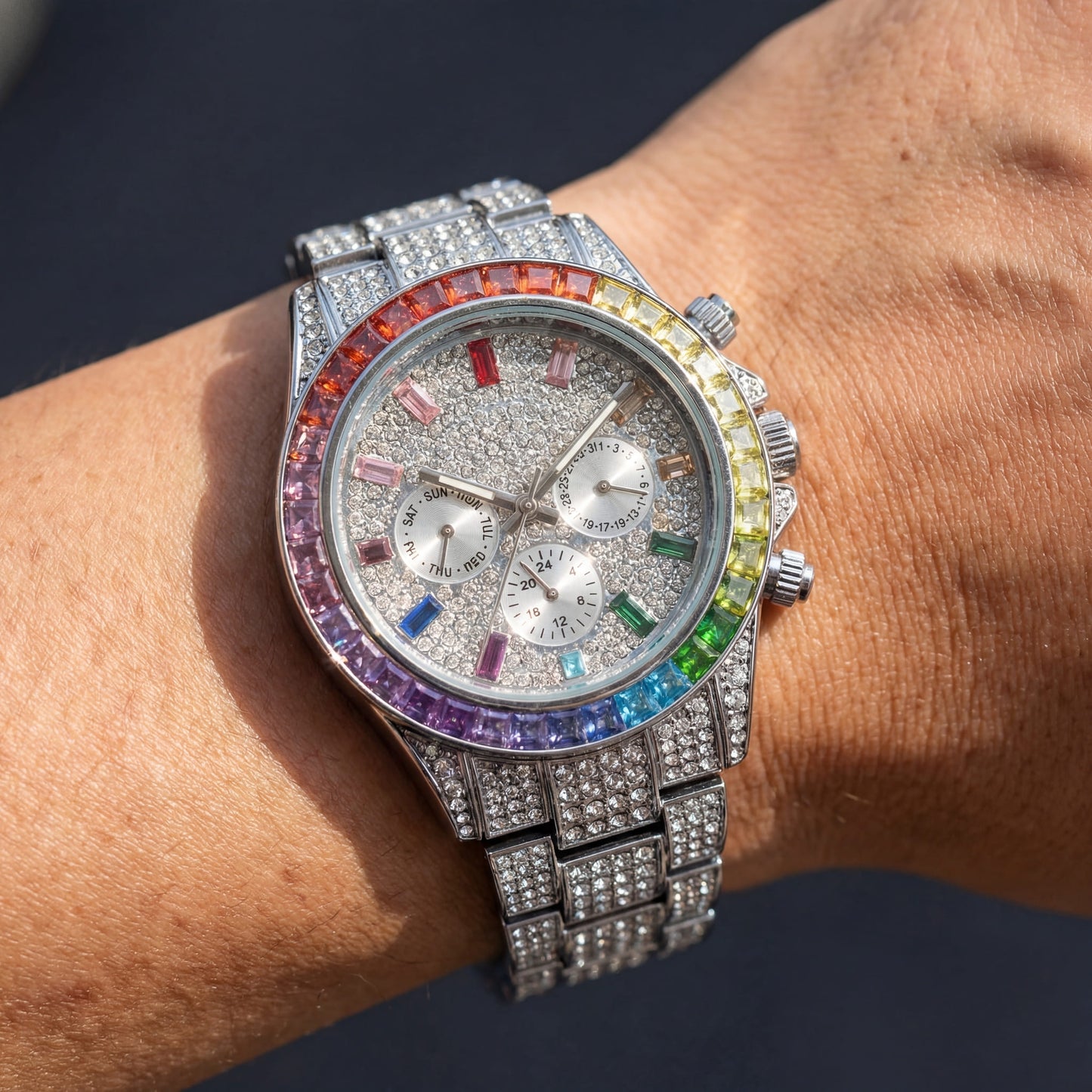 ICED OUT "SOLLINI" UHR - ICERAIN JEWELRY