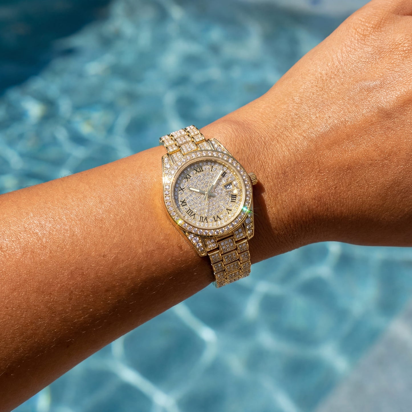 ICED OUT "DRESSOLO" UHR - ICERAIN JEWELRY