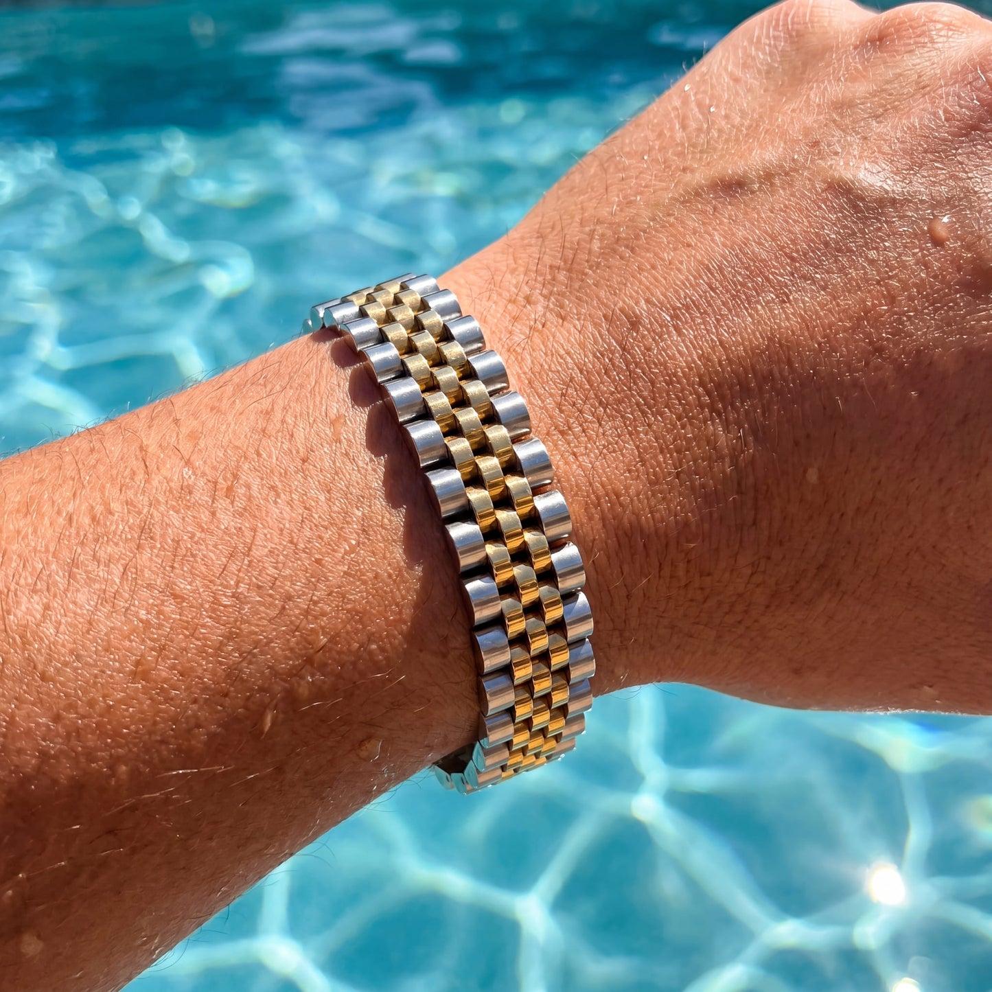 EDELSTAHL 15MM "JUBILEE" ARMBAND - ICERAIN JEWELRY