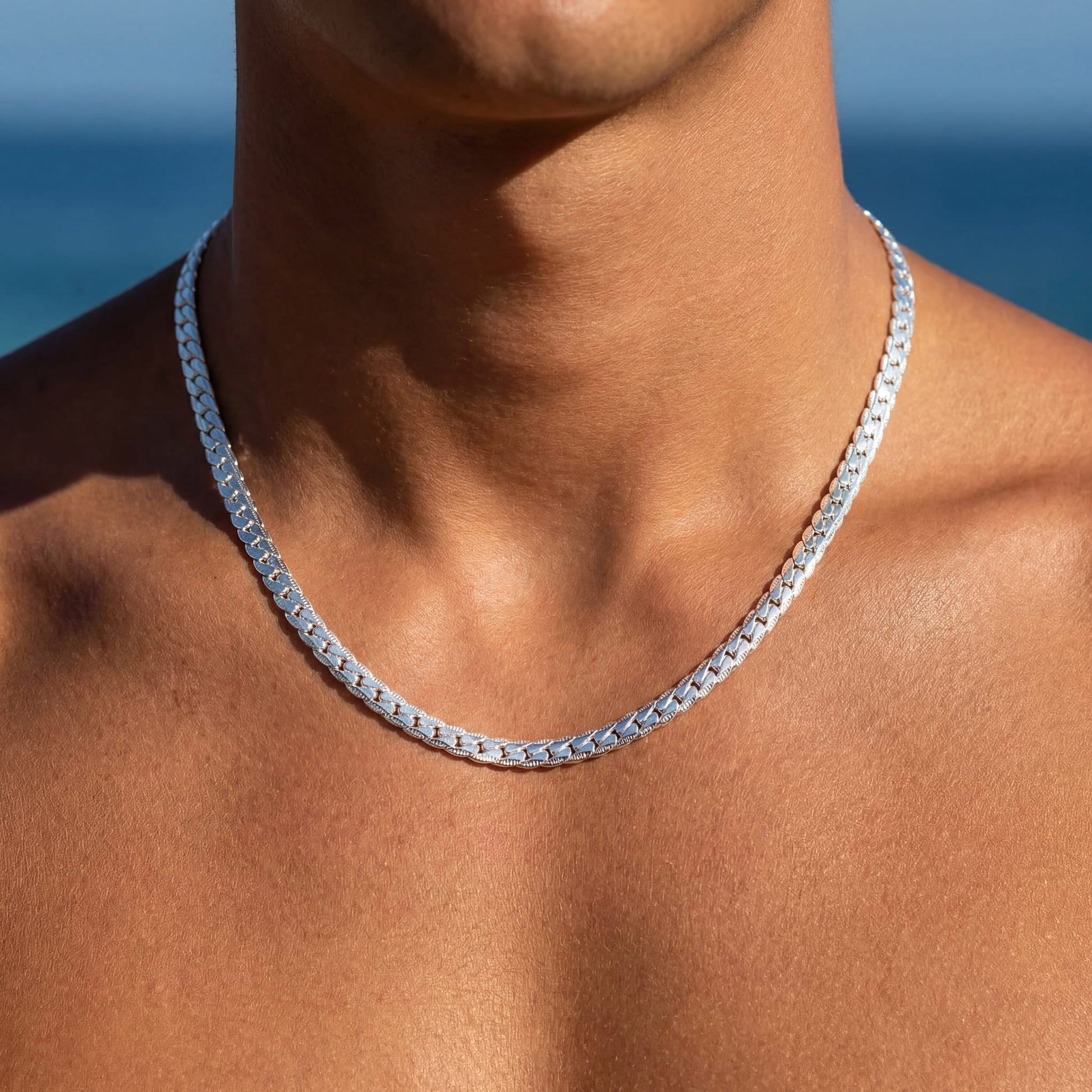 925S SILVER 5MM "SNAKENA" KETTE - ICERAIN JEWELRY