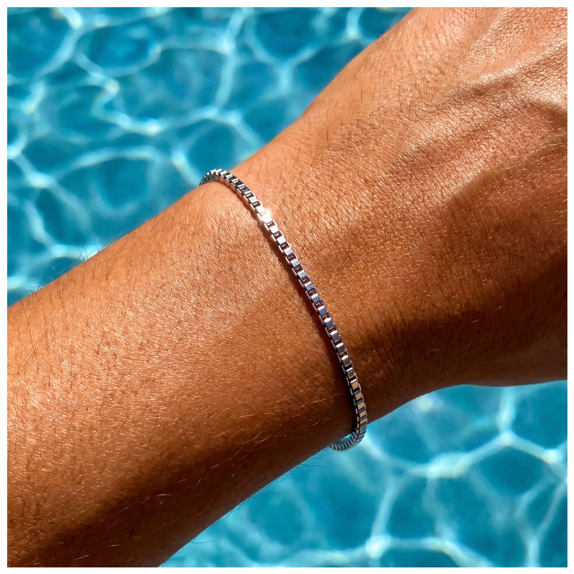 EDELSTAHL 2MM "SILVER BOX" ARMBAND - ICERAIN JEWELRY