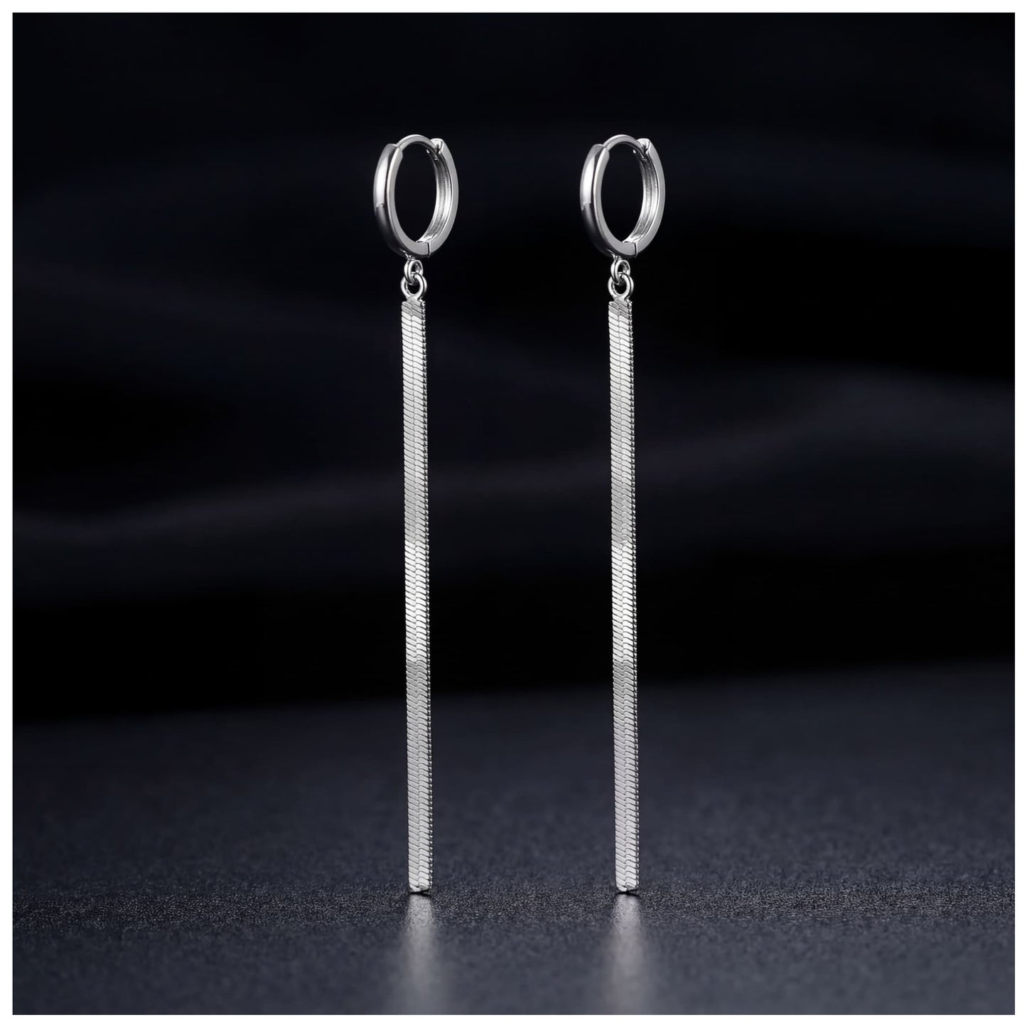 EDELSTAHL "LINE" OHRRINGE - ICERAIN JEWELRY