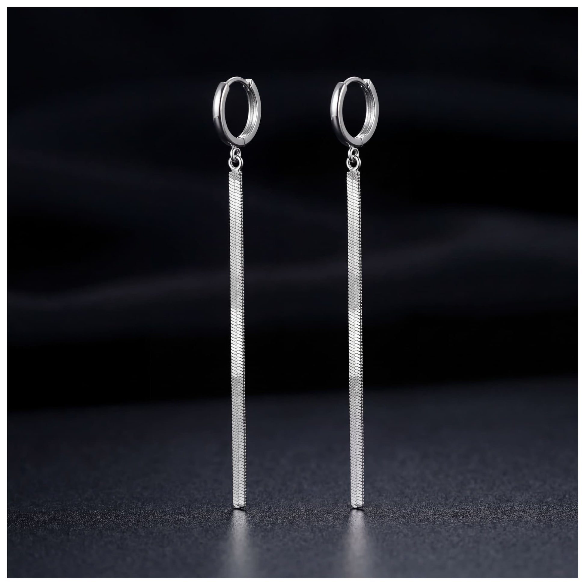 EDELSTAHL "LINE" OHRRINGE - ICERAIN JEWELRY